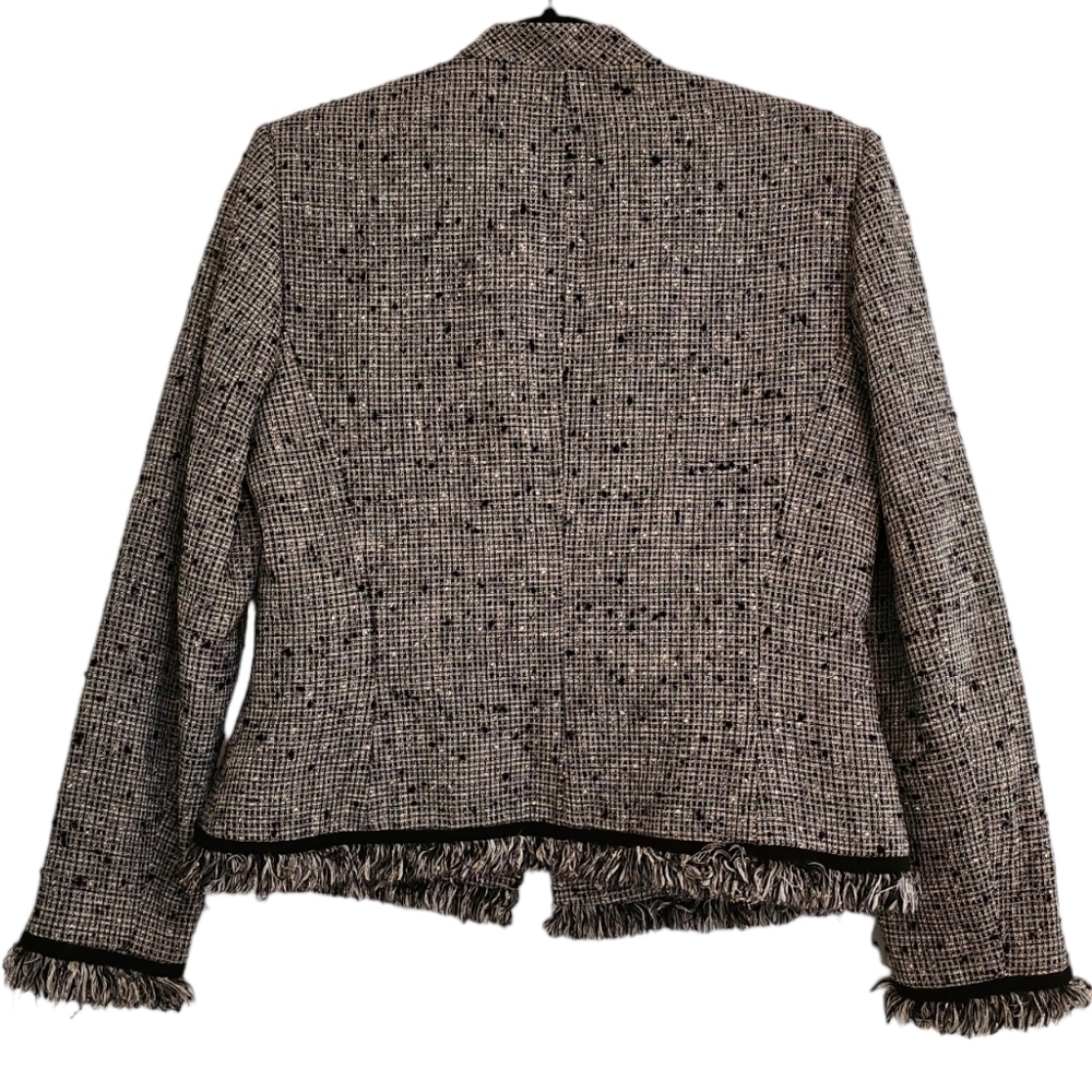 Albert Nipon Vintage One Toggle Closure Tweed Bla… - image 2